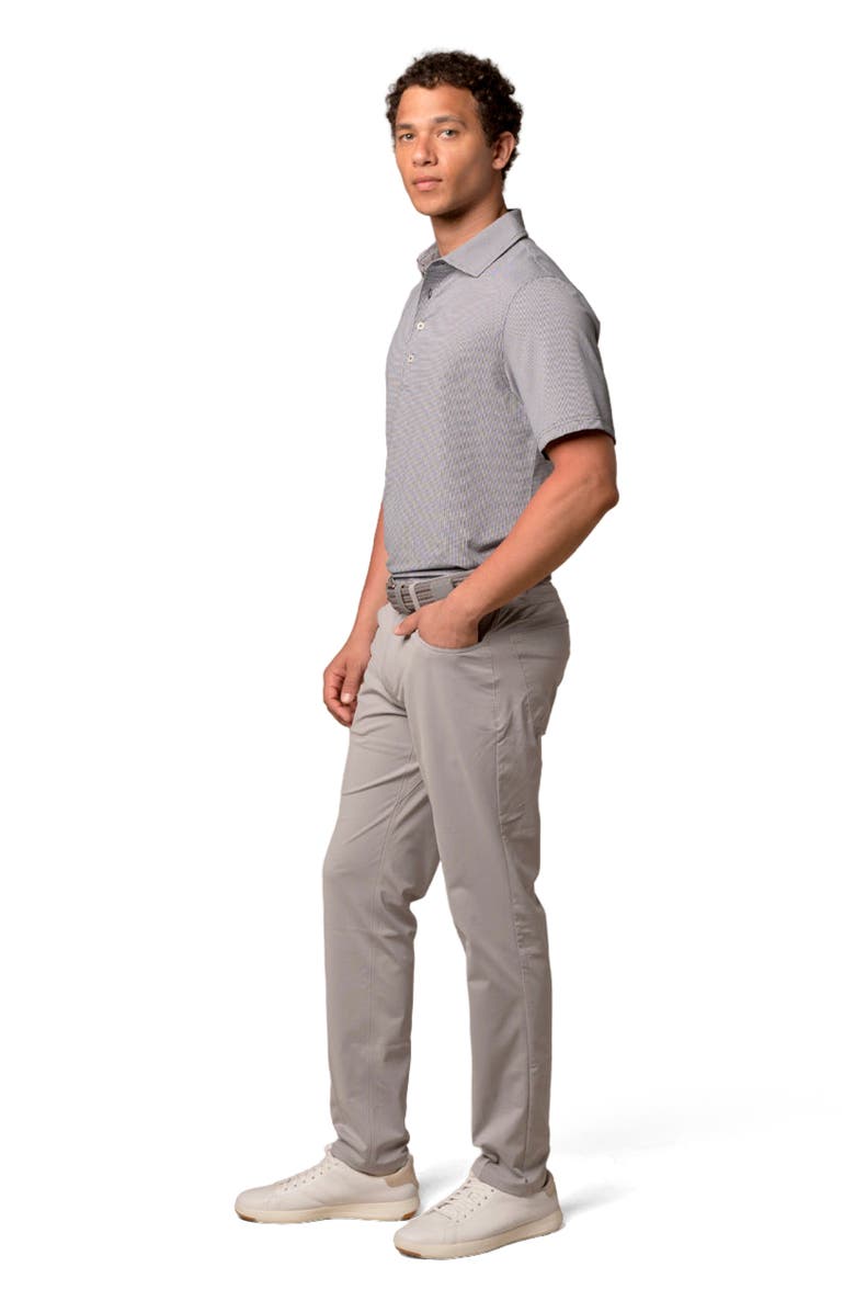 ASHWORTH GOLF Houndstooth Polo, Alternate, color, Driver Navy/White