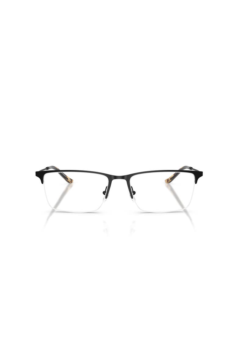 57mm Rectangle optical glasses, Alternate, color, Black