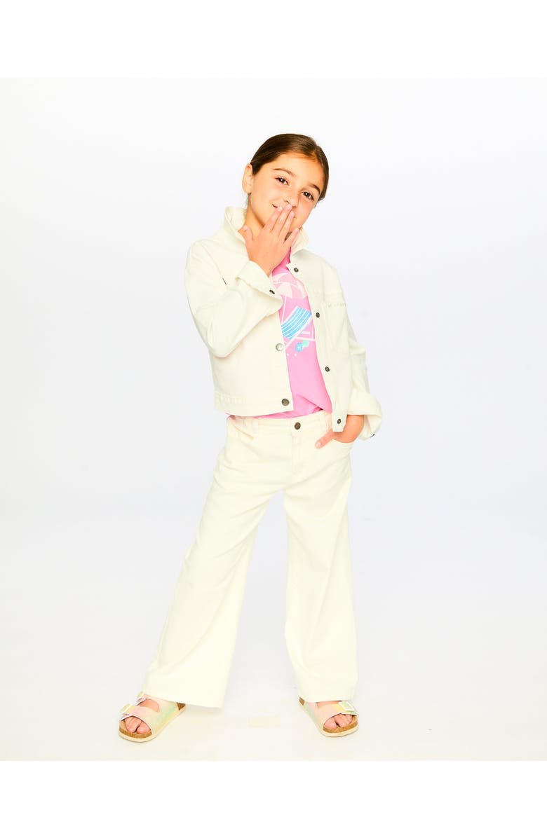 Deux par Deux Wide Leg Jeans, Alternate, color, White