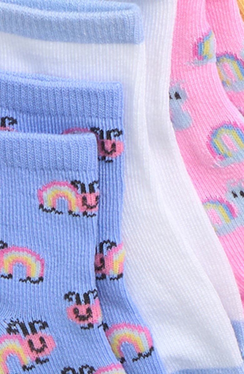 Capelli New York Icon Assorted 10-Pack Gripper Crew Socks, Alternate, color, Pink Multi Combo