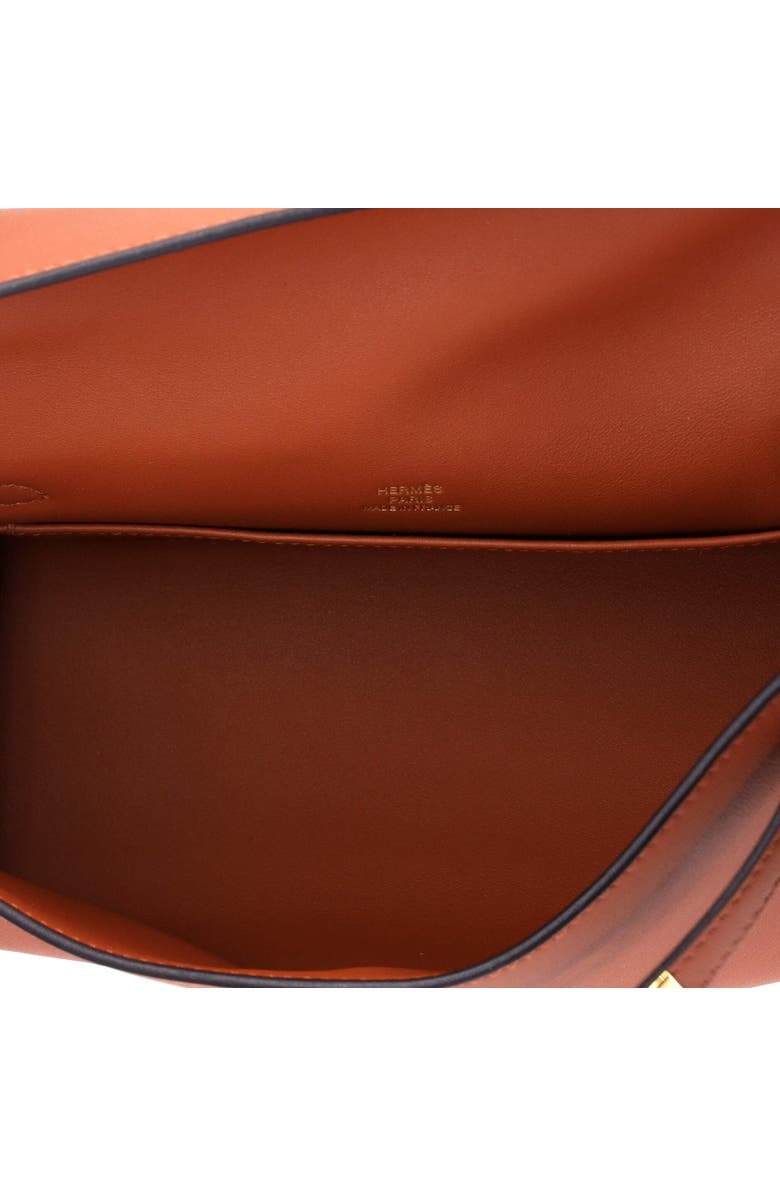 Pre-Owned Hermes Kelly Pochette Swift, Alternate, color, Cuivre