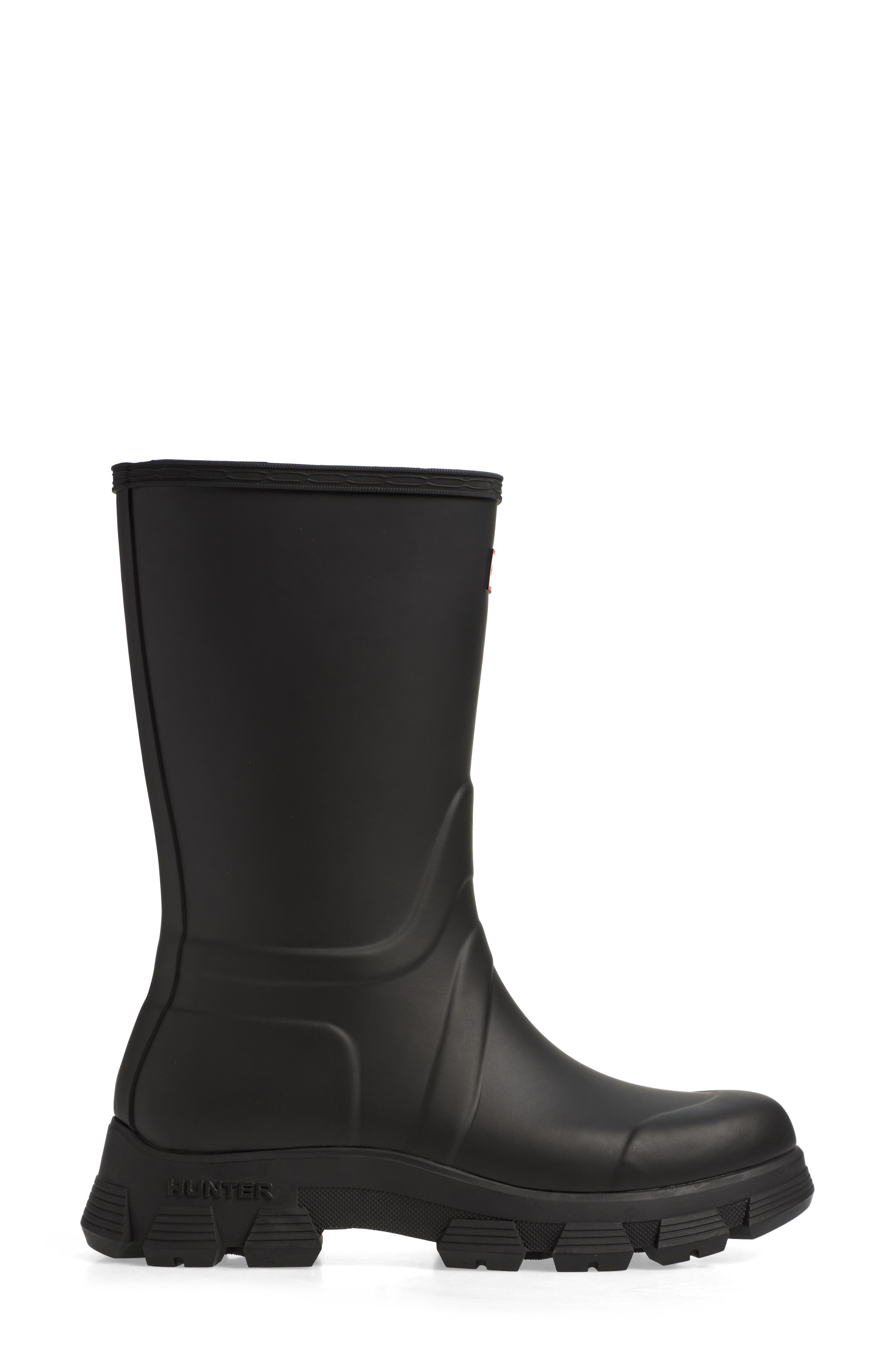 Hunter Micah Lug Sole Waterproof Rain Boot, Alternate, color, 
