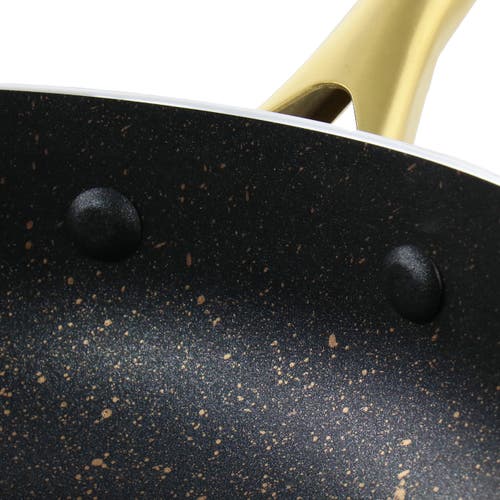 Gibson Home Ellsworth 9.5 Inch Aluminum Nonstick Frying Pan In Black