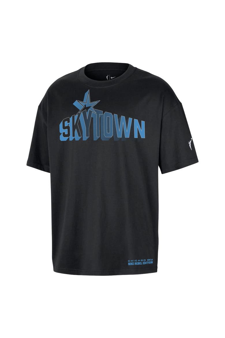 Unisex Nike Black Chicago Sky Standard Issue Rebel Edition T-Shirt, Alternate, color, Black