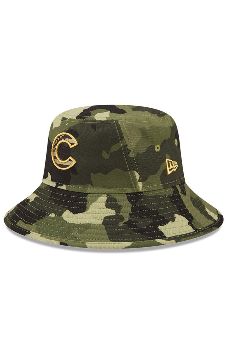 New Era Men's New Era Camo Chicago Cubs 2022 Armed Forces Day Bucket Hat, Alternate, color, Camo