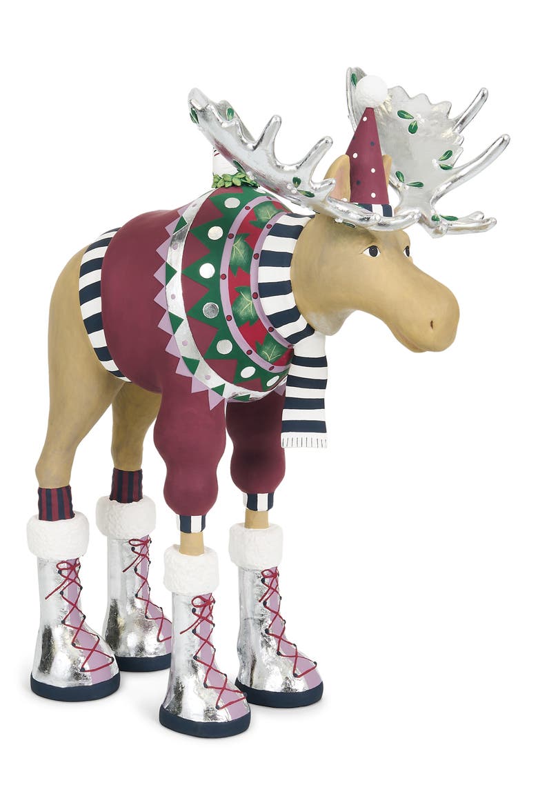 Patience Brewster Mooseltoe Decorative Object, Alternate, color, RED