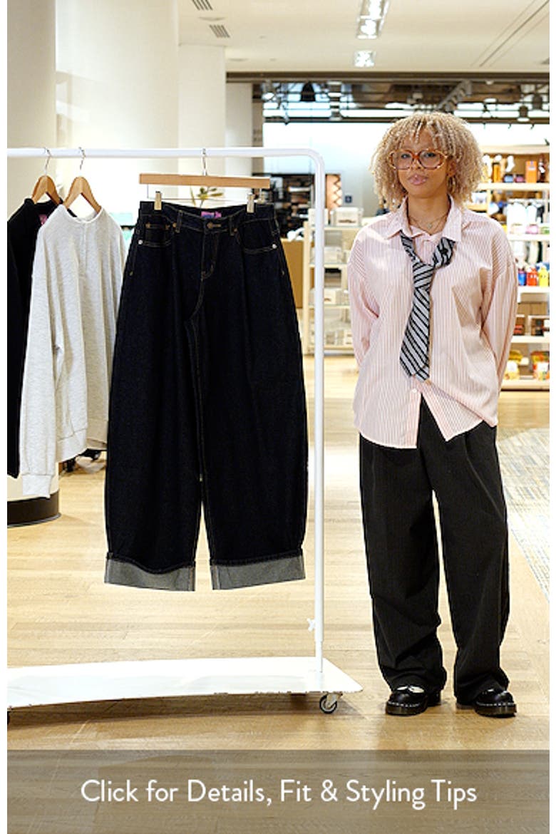 Kella Oversized Low Rise Cuffed Wide Leg Jeans video