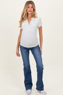 PinkBlush Frayed Hem Bootcut Maternity Jeans