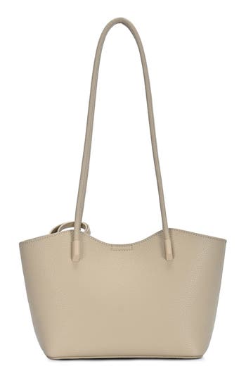 Antik Kraft Shoulder Bag With Removable Pouch In Taupe