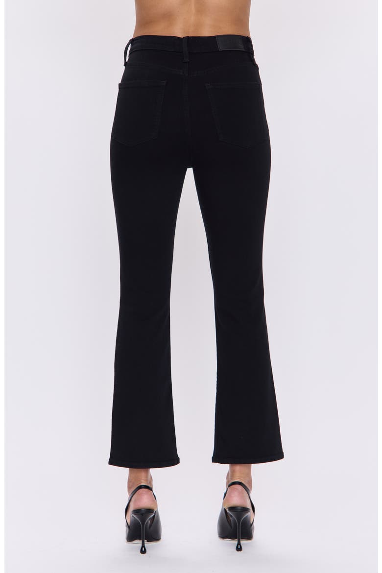 Lennon High Waist Ankle Bootcut Jeans, Alternate, color, NOIR