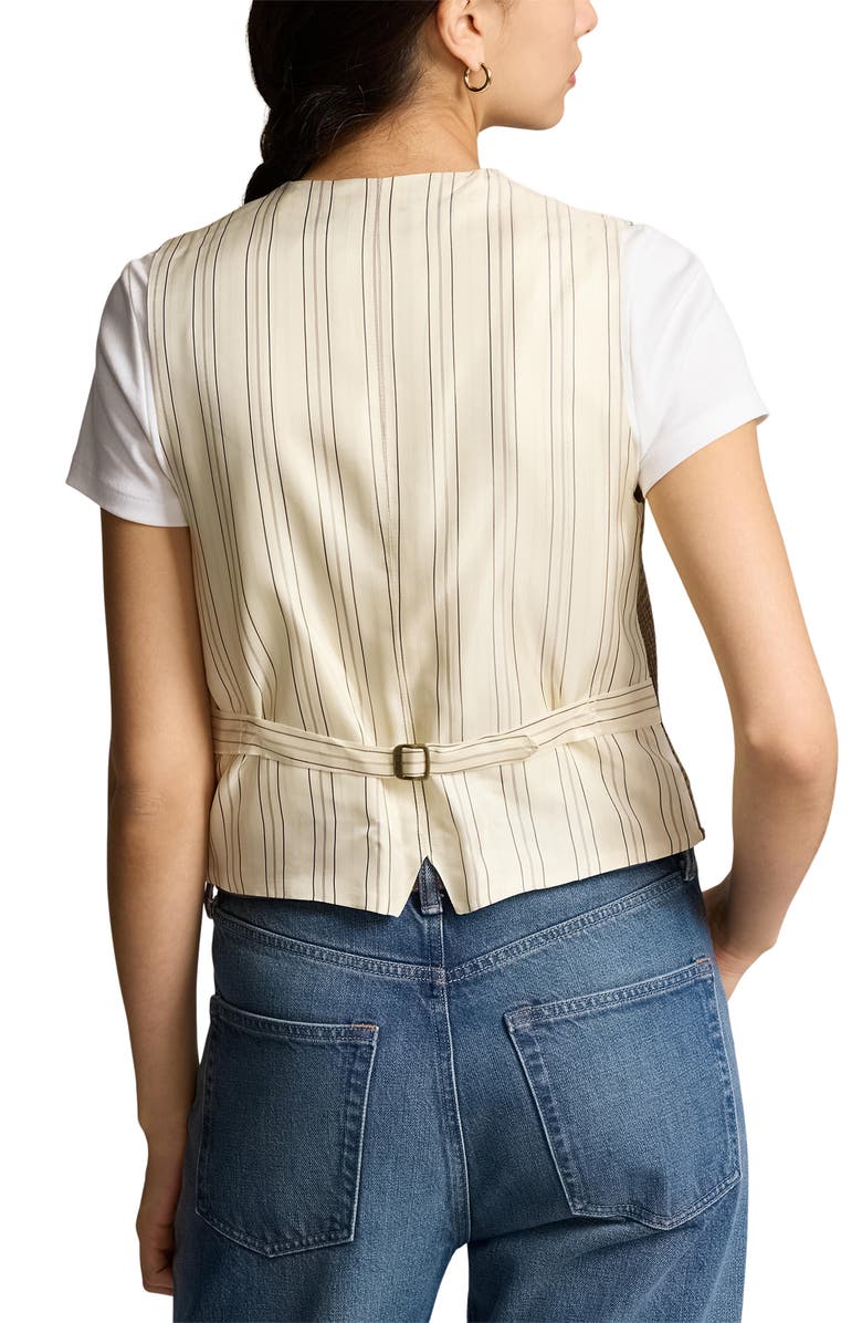 Polo Ralph Lauren Plaid Wool Blend Vest, Alternate, color, 