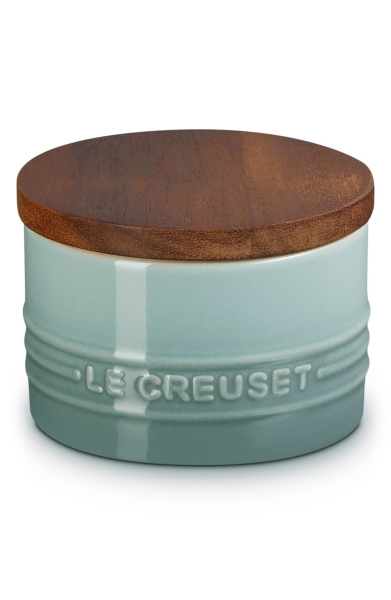 Le Creuset Signature Stoneware 7-Ounce Storage Canister, Main, color, Sea Salt