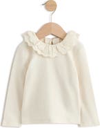 NEXT Kids' Eyelet Collar Long Sleeve Top
