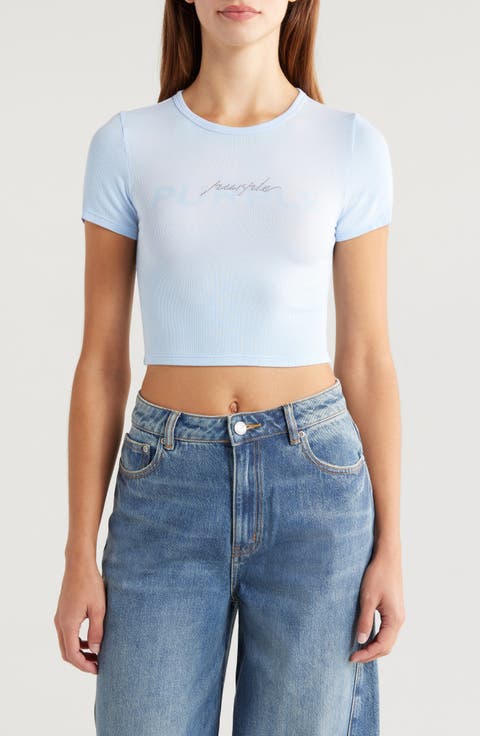 Rhinestone Rib Baby Tee
