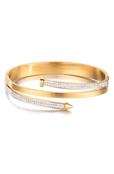 Cubic Zirconia Wrap Cuff Bracelet