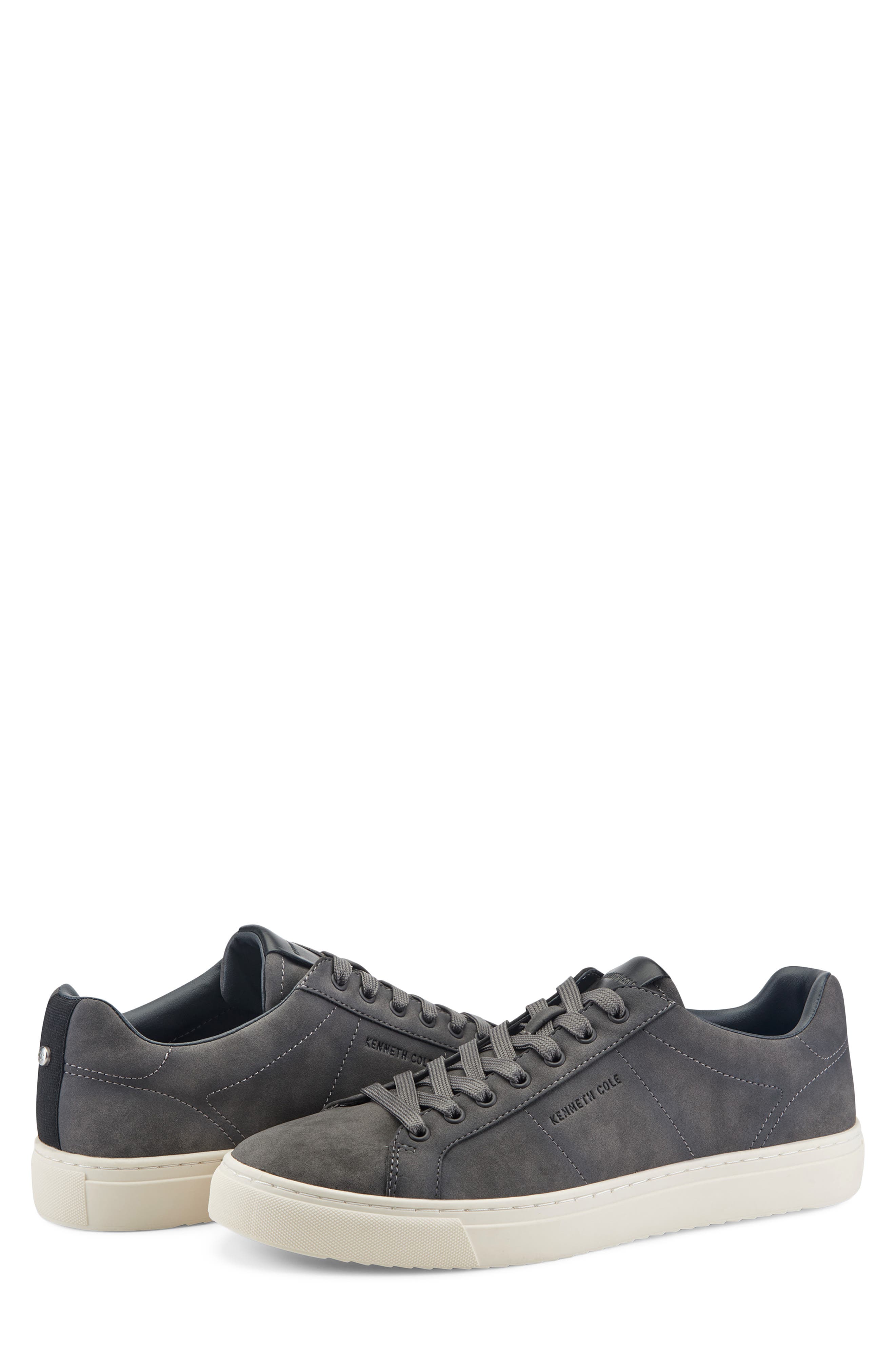 Kenneth Cole New York Jally Sueded Low Top Sneaker, Alternate, color, Dark Gray