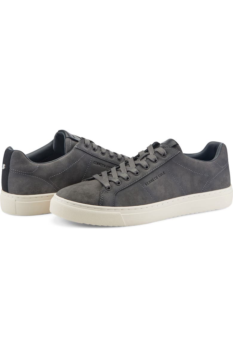 Kenneth Cole New York Jally Sueded Low Top Sneaker, Alternate, color, Dark Gray