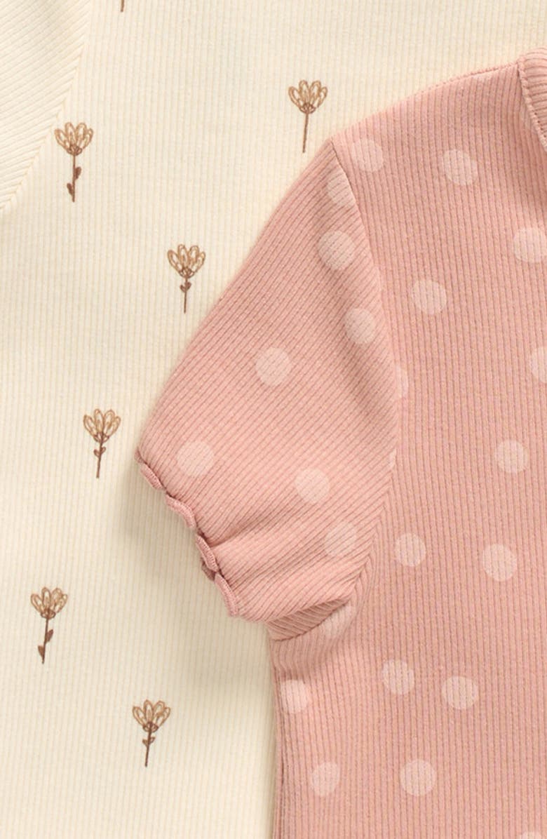 NEXT Kids' Ditsy Assorted 5-Pack Rib T-Shirts, Alternate, color,