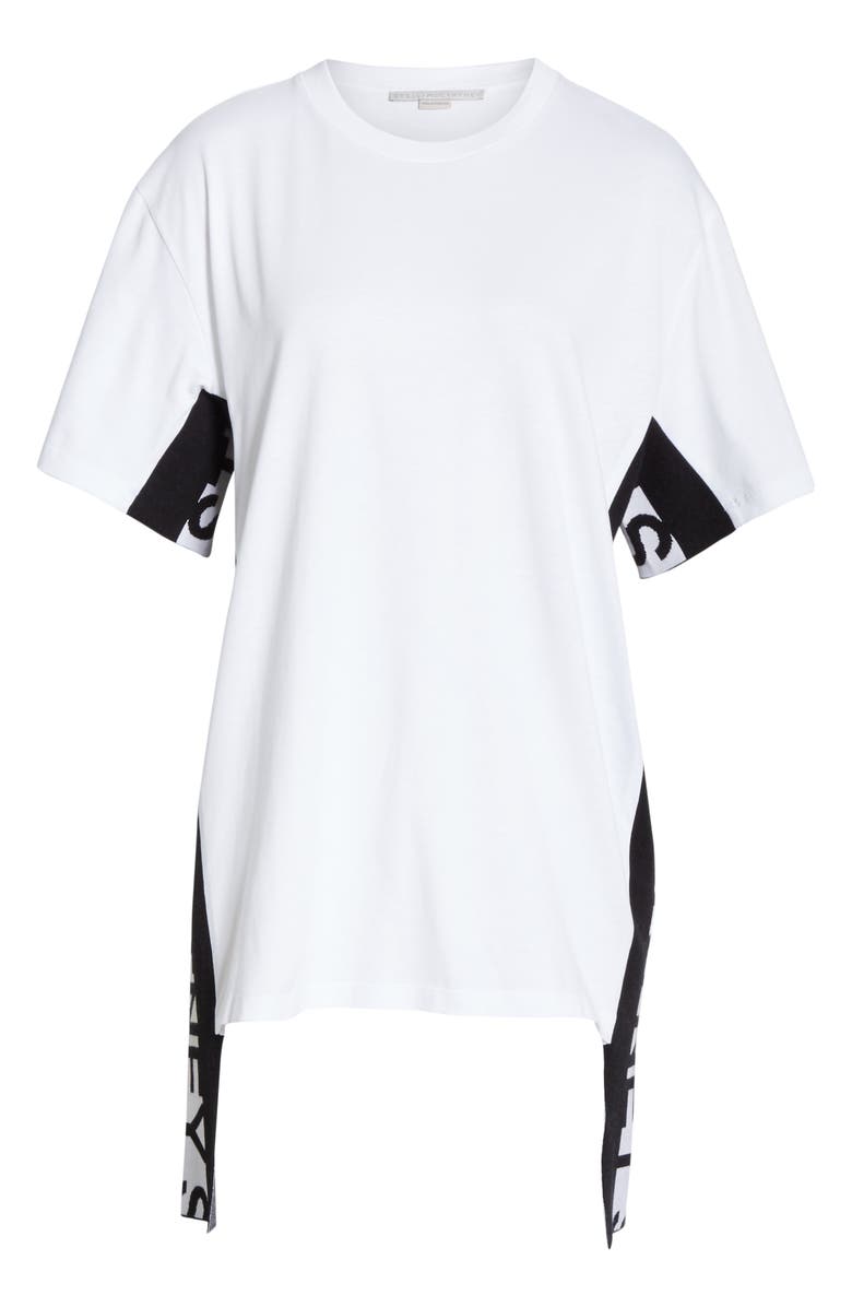 Stella McCartney Logo Cutaway Sweater, Alternate, color, 