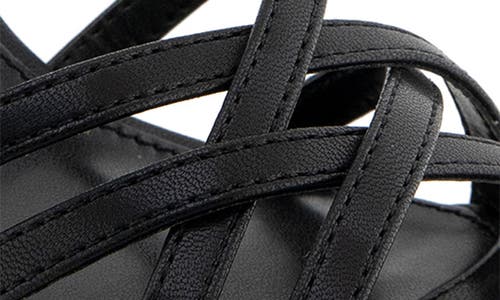 Bcbg Orisa Ankle Strap Platform Sandal In Black