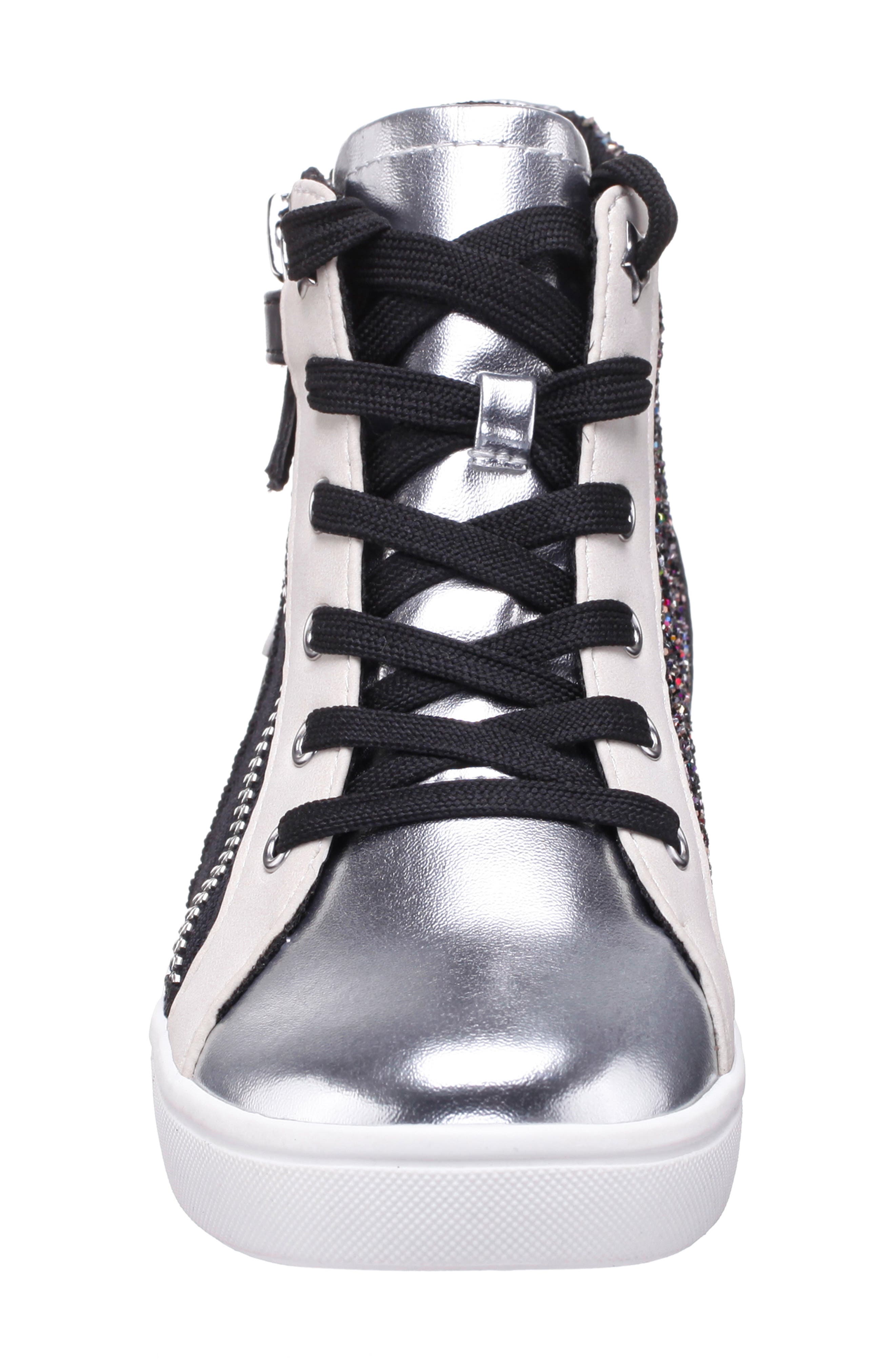 Nina Kids' Yuti High Top Sneaker, Alternate, color, Multi Glitter