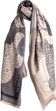SAACHI Floral Reversible Scarf