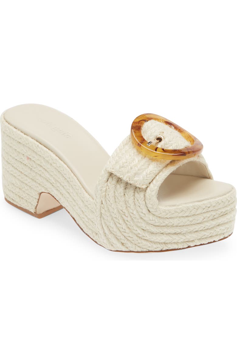 Cult Gaia Cleia Braided Jute Platform Sandal, Main, color,