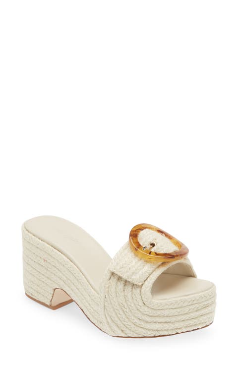 Cleia Braided Jute Platform Sandal (Women)