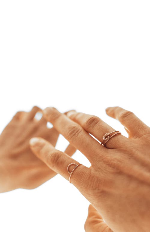 Made By Mary Knot Ring In Gold