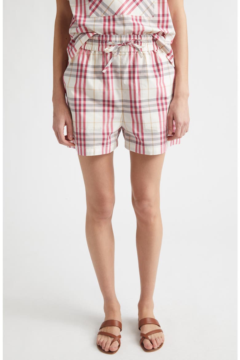 Evelyn Check Shorts, Main, color, AUBERGINE CHECK