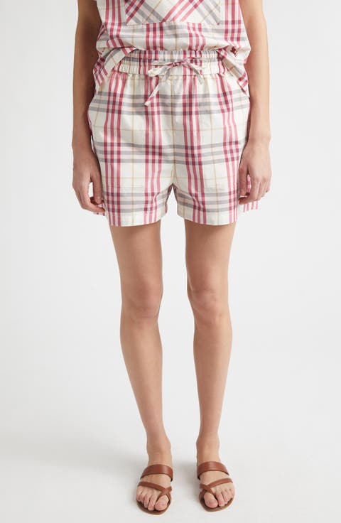 Evelyn Check Shorts