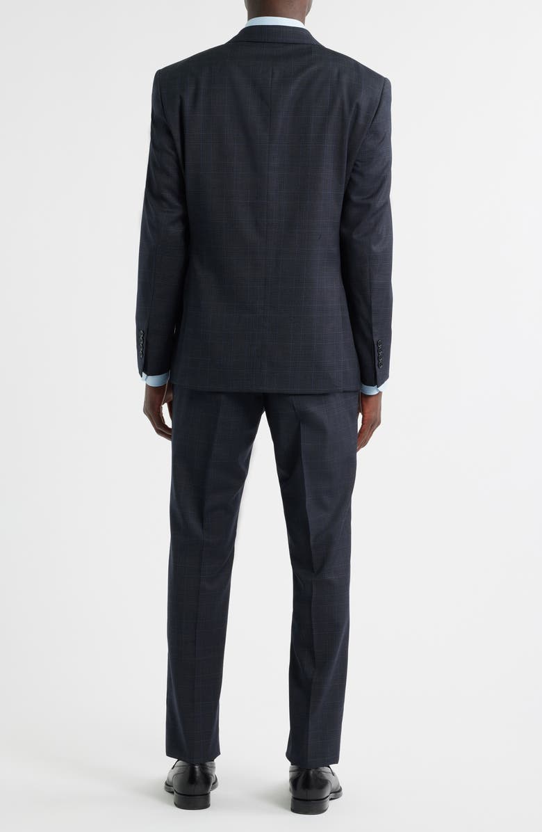 Emporio Armani Charcoal Grey Plaid Wool Suit, Alternate, color, 