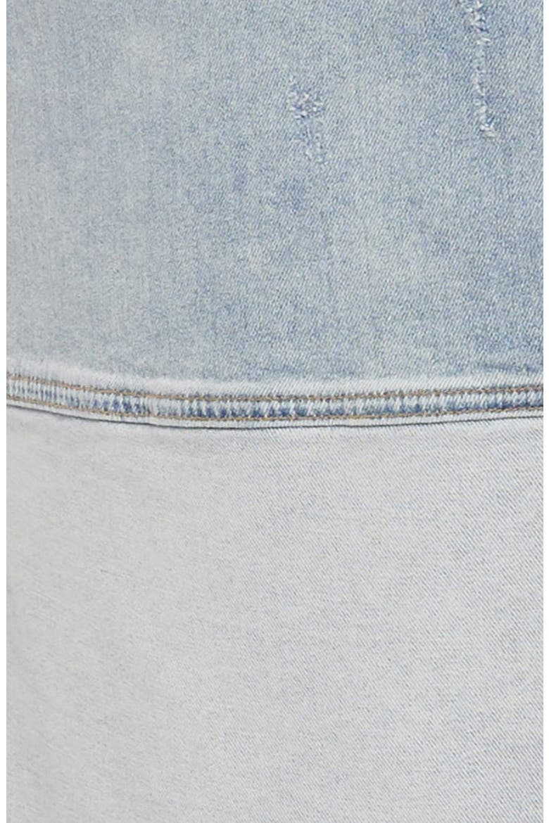 Frayed Denim Pencil Skirt, Alternate, color, DISTRUCTED RADIANCE BASE