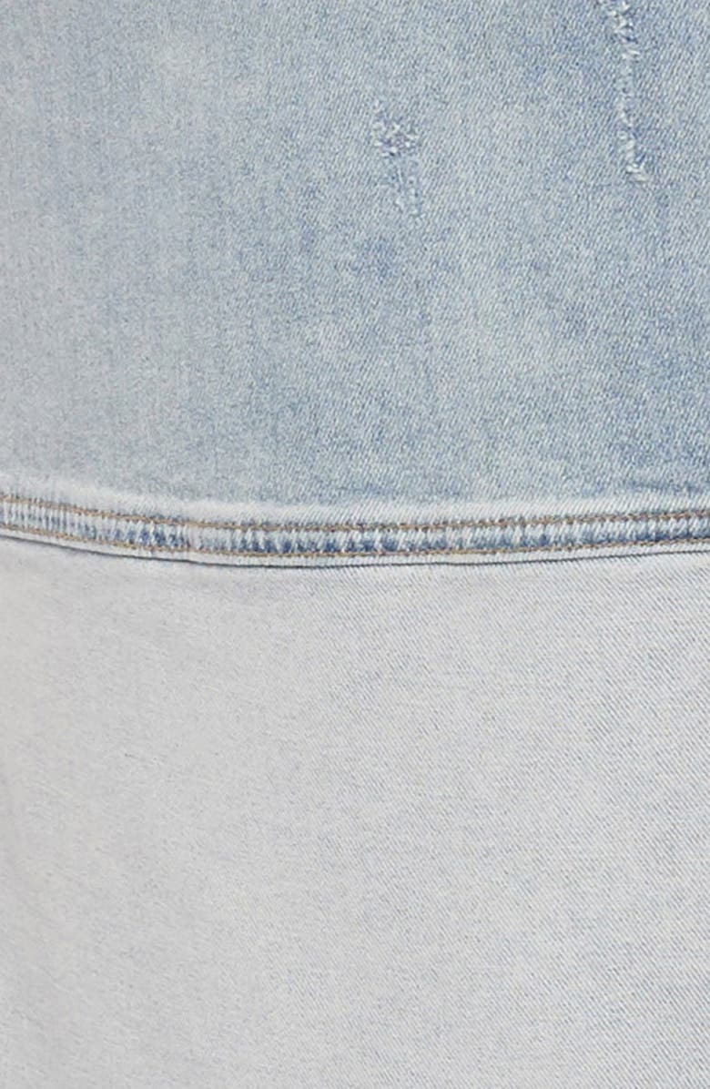 NYDJ Frayed Denim Pencil Skirt, Alternate, color, Distructed Radiance Base