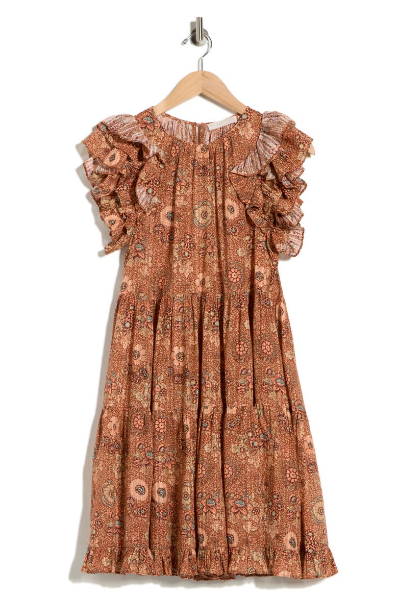 Adele Dress, Alternate, color, BROWN/ ROSEBUD