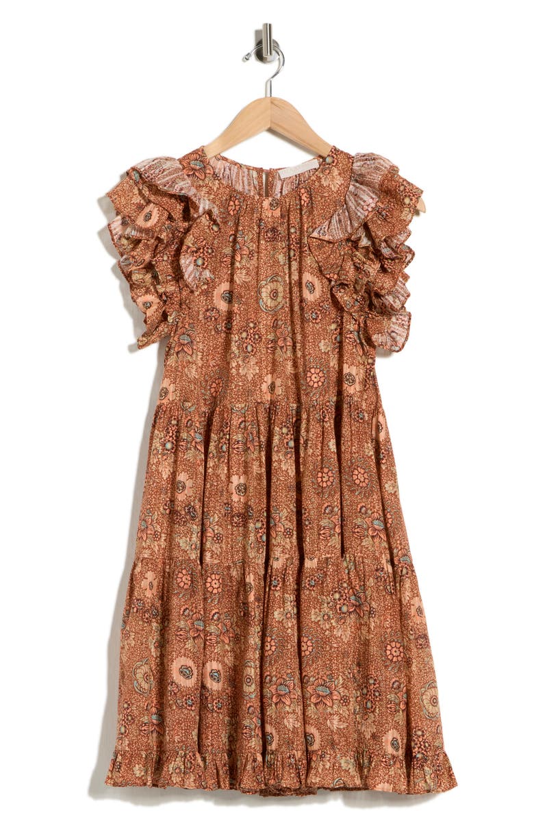 Ulla Johnson Adele Dress, Alternate, color, Brown/ Rosebud