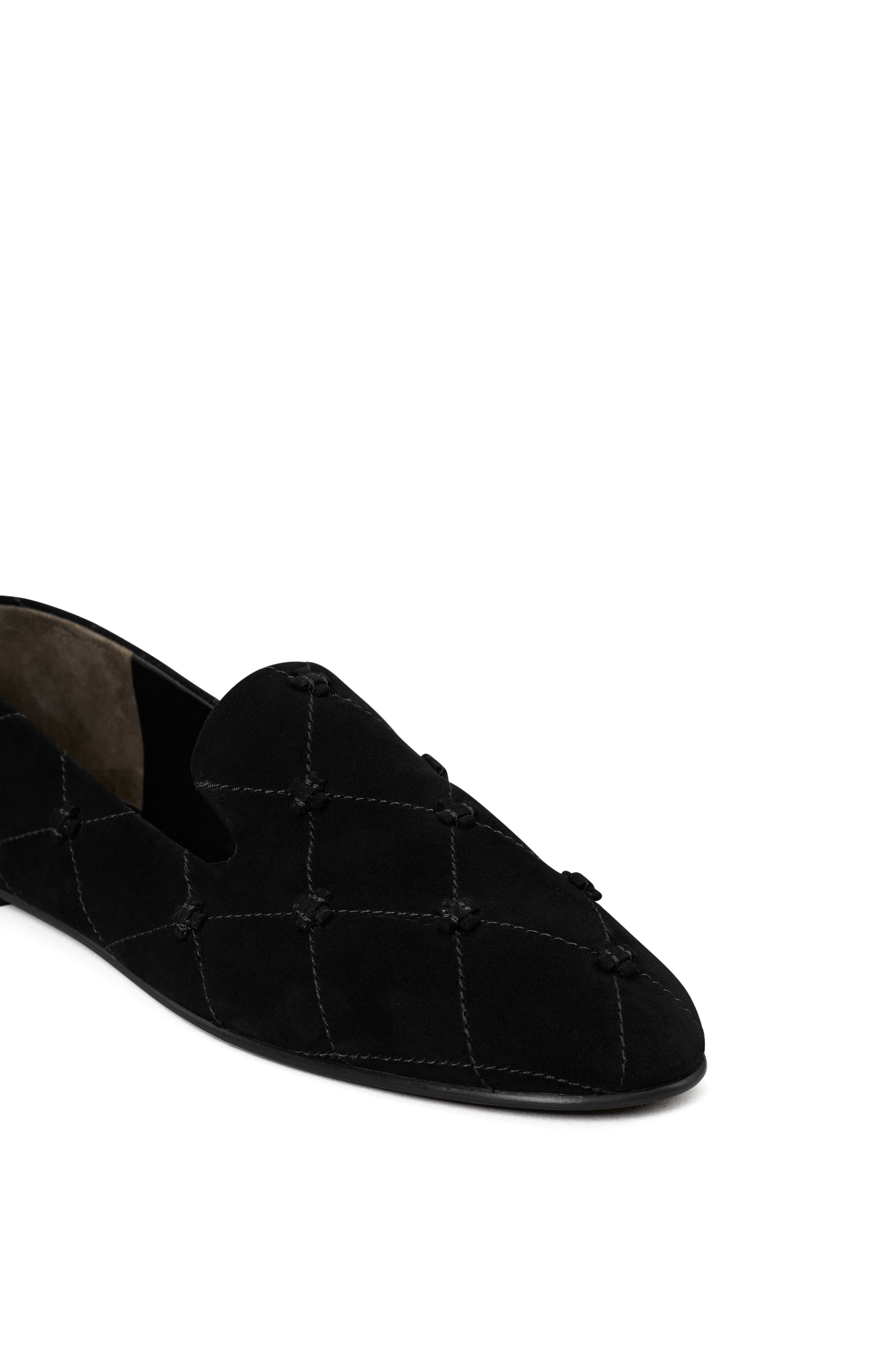 Bunny Knot Smoking Slipper, Alternate, color, PERFECT BLACK