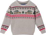 Andy & Evan Kids' Fair Isle Cotton Sweater