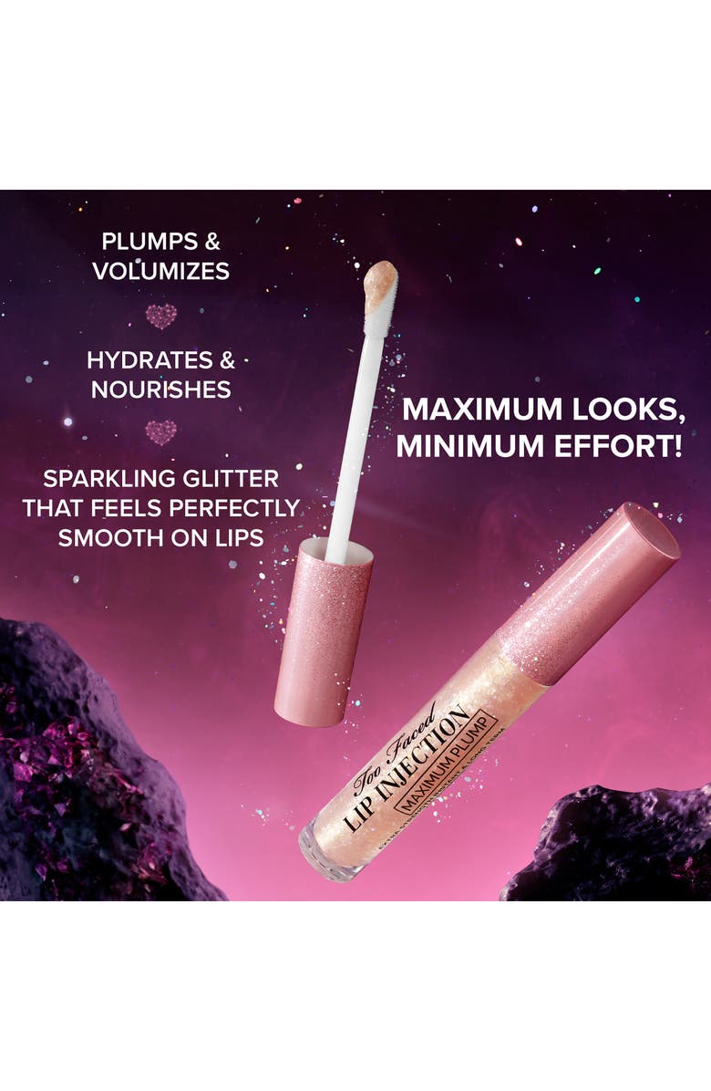 Too Faced Cosmic Crush Lip Injection Maximum Plump Extra-Strength Long-Term Lip Plumper Gloss, Alternate, color, 