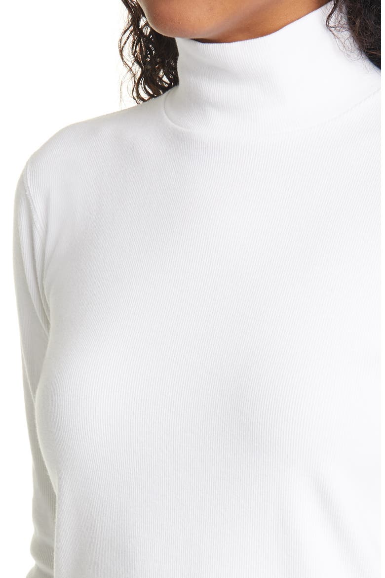 Mock Neck Top, Alternate, color, OFF WHITE