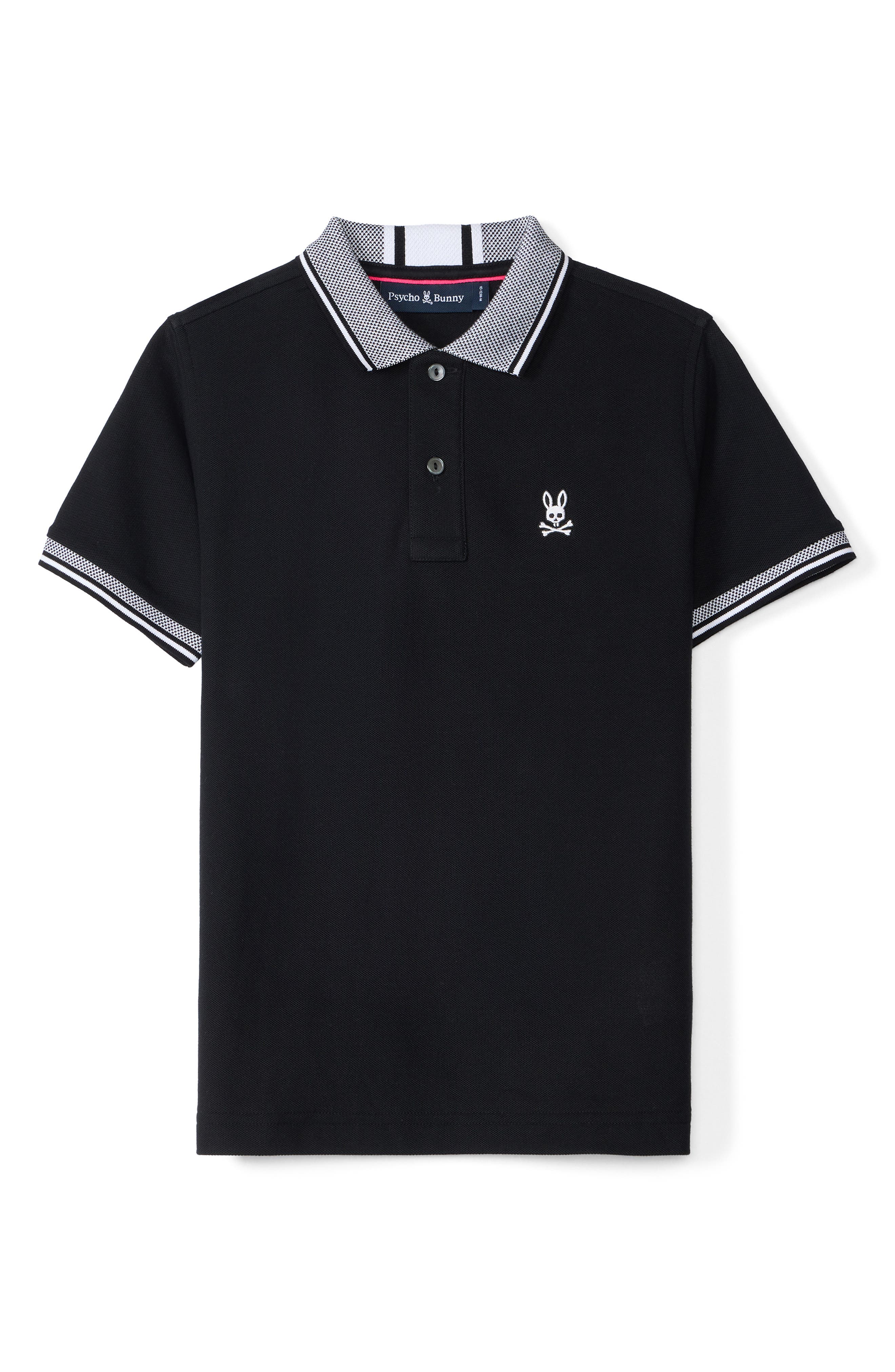 Psycho Bunny Kids' Bradford Cotton Pique Polo