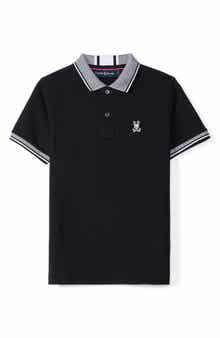 Psycho Bunny Kids' Bradford Cotton Pique Polo