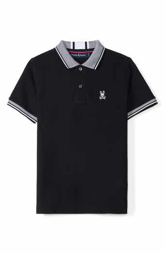 Psycho Bunny Kids' Bradford Cotton Pique Polo