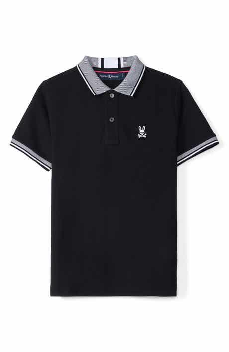 Psycho Bunny Kids' Bradford Cotton Pique Polo