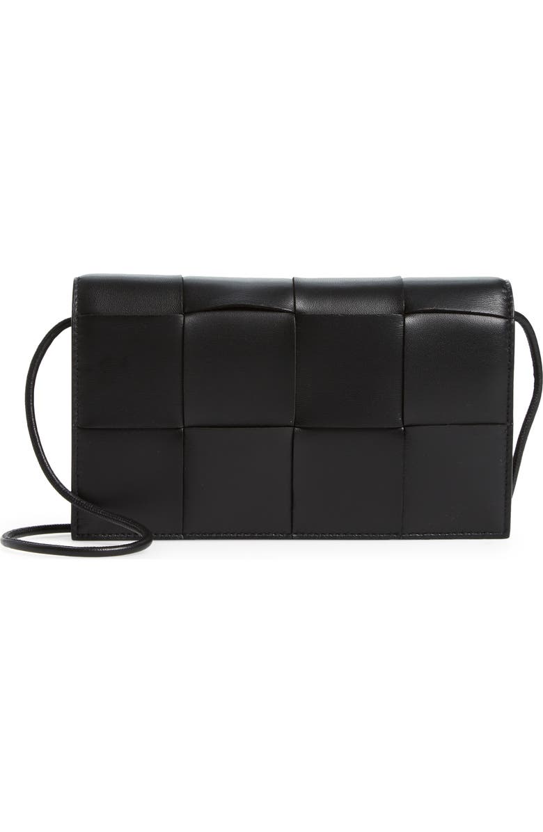 Bottega Veneta Mini Intrecciato Leather Crossbody Bag, Main, color,