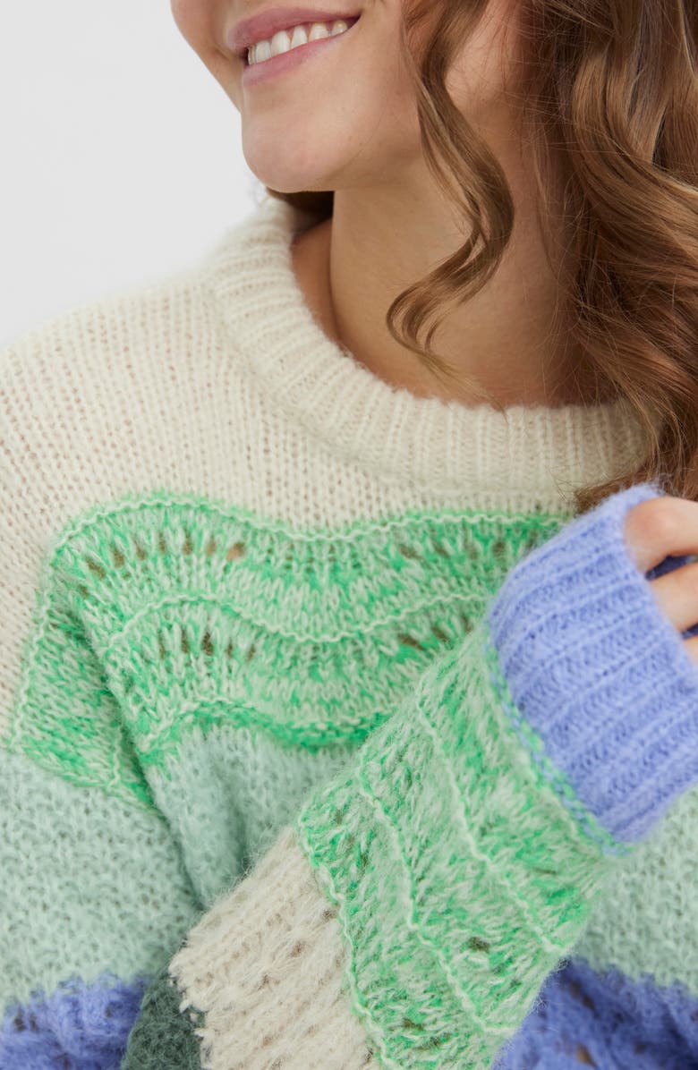 VERO MODA Boho Long Sleeve Sweater, Alternate, color, 