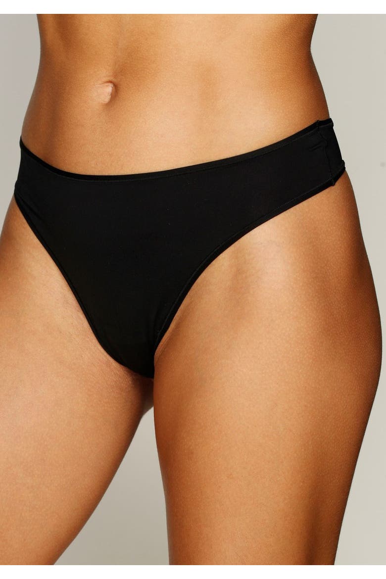 2 Pk Basic Thongs, Alternate, color, Black