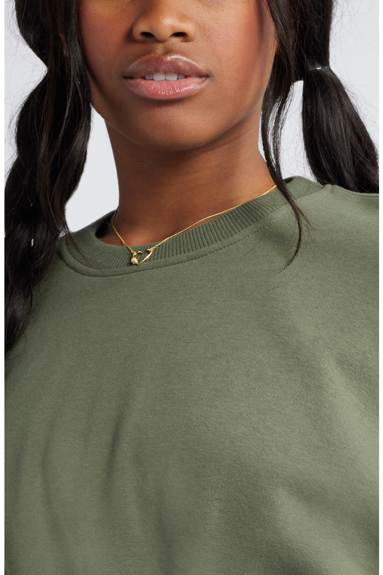 Crop Sweatshirt, Alternate, color, GREEN BEETLE