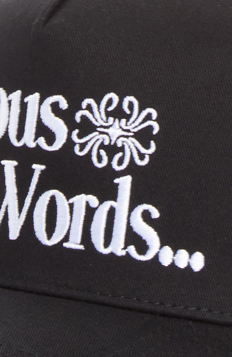 MIDNIGHT RODEO Famous Last Words Snapback Baseball Cap, Alternate, color, Jet Black