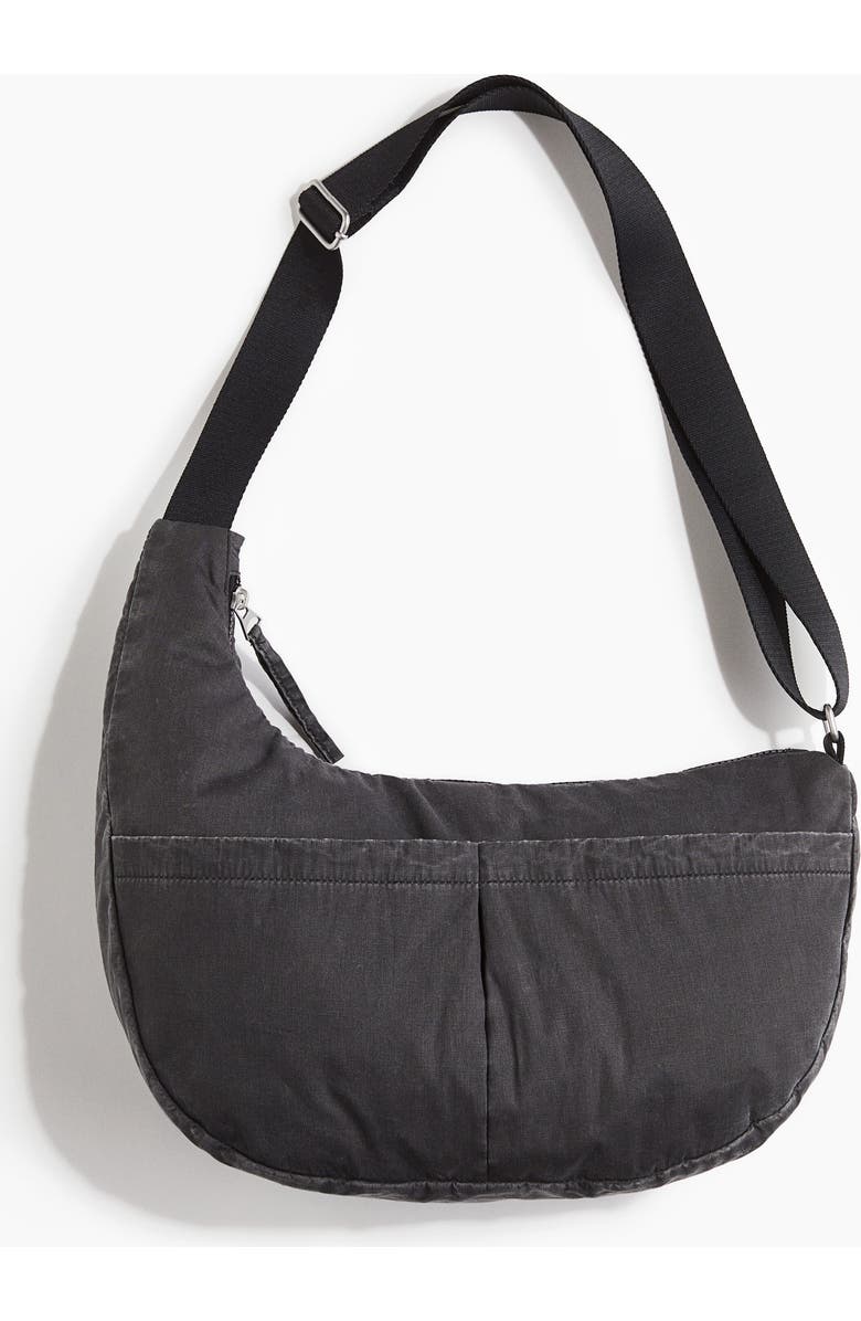 H&M Denim Crossbody Bag, Main, color, Dark Gray